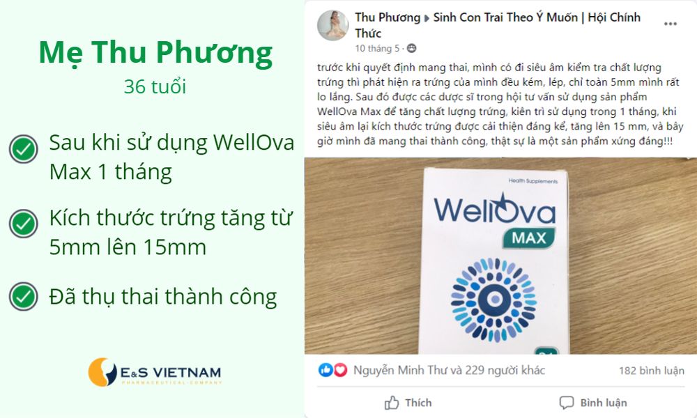 Mẹ Thu Phương chia sẻ hành trình mang thai với WellOva Max