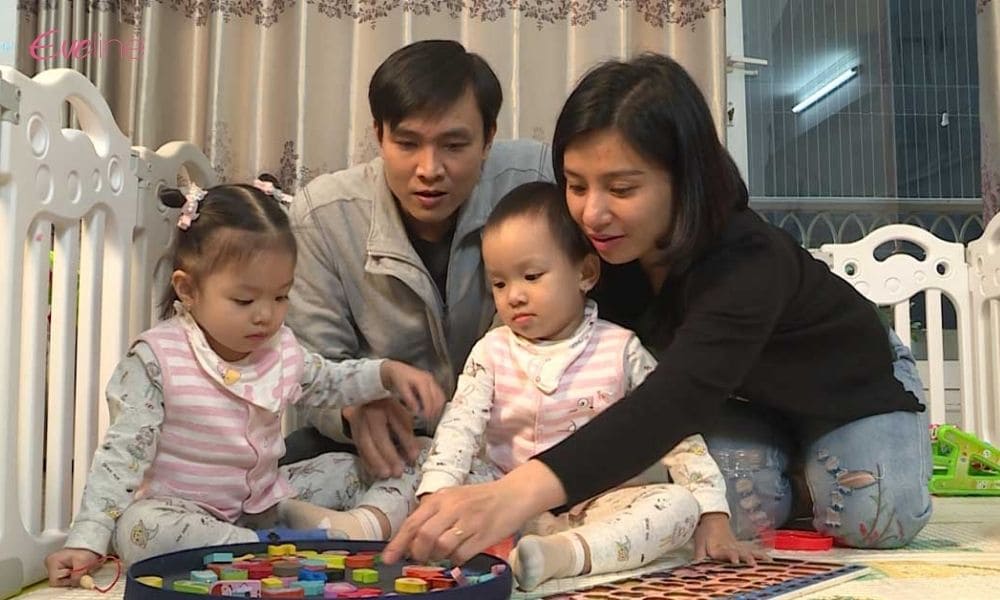 Gia đình chị Trang rộn rã tiếng cười
