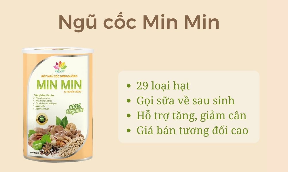 Công dụng của Ngũ cốc Min Min