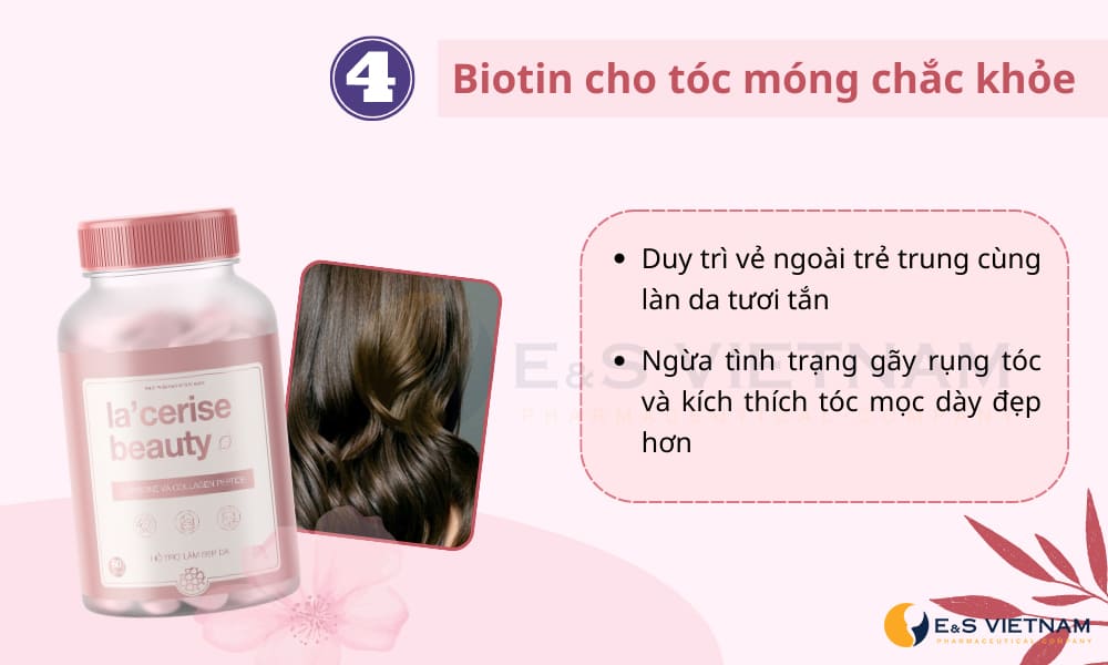 Biotin giúp tóc móng chắc khỏe tốt