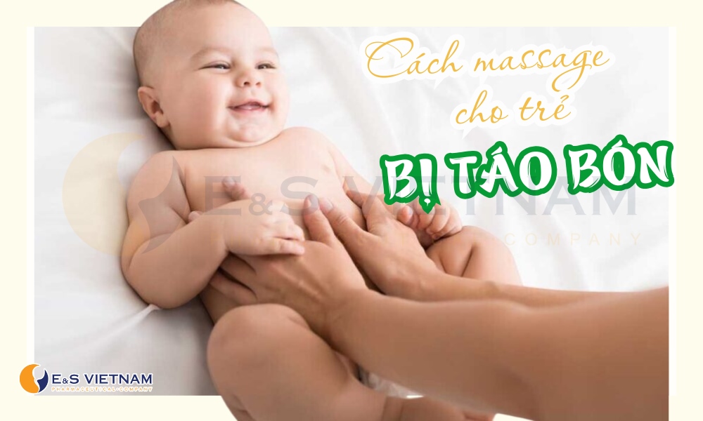 Cách massage cho bé sơ sinh bị táo bón
