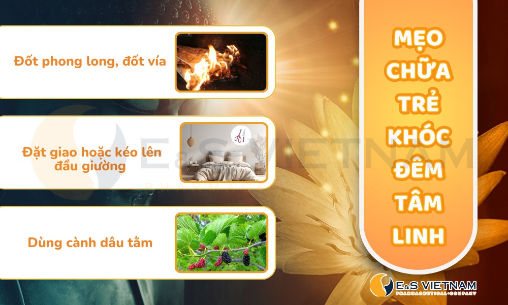 Mẹo chữa trẻ khóc đêm tâm linh