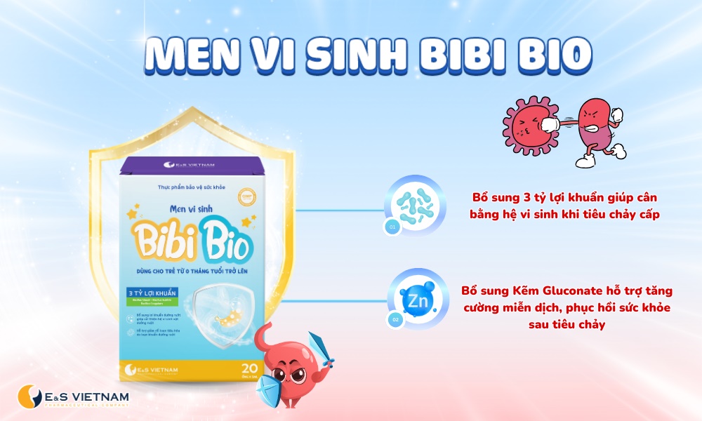 Men vi sinh có thể giúp giảm thời gian tiêu chảy do Rotavirus ở trẻ, cân bằng lại hệ vi sinh vật đường ruột.