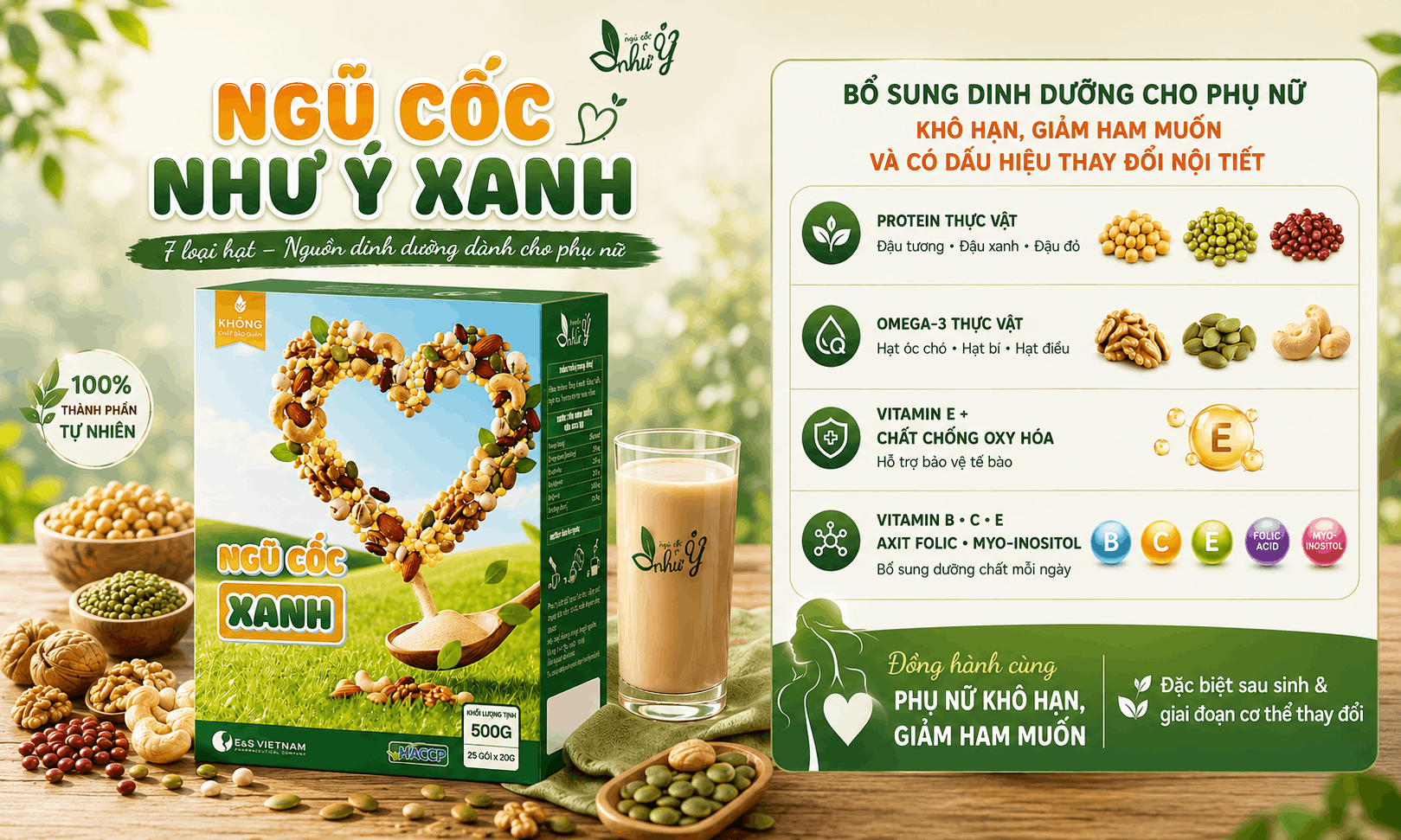 Ngũ cốc Như Ý xanh