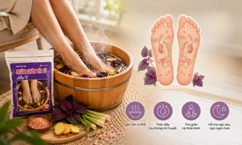 Túi Ngâm Chân Như Ý: Bí quyết làm ấm cơ thể từ thảo dược cho các mẹ chuẩn bị mang thai
