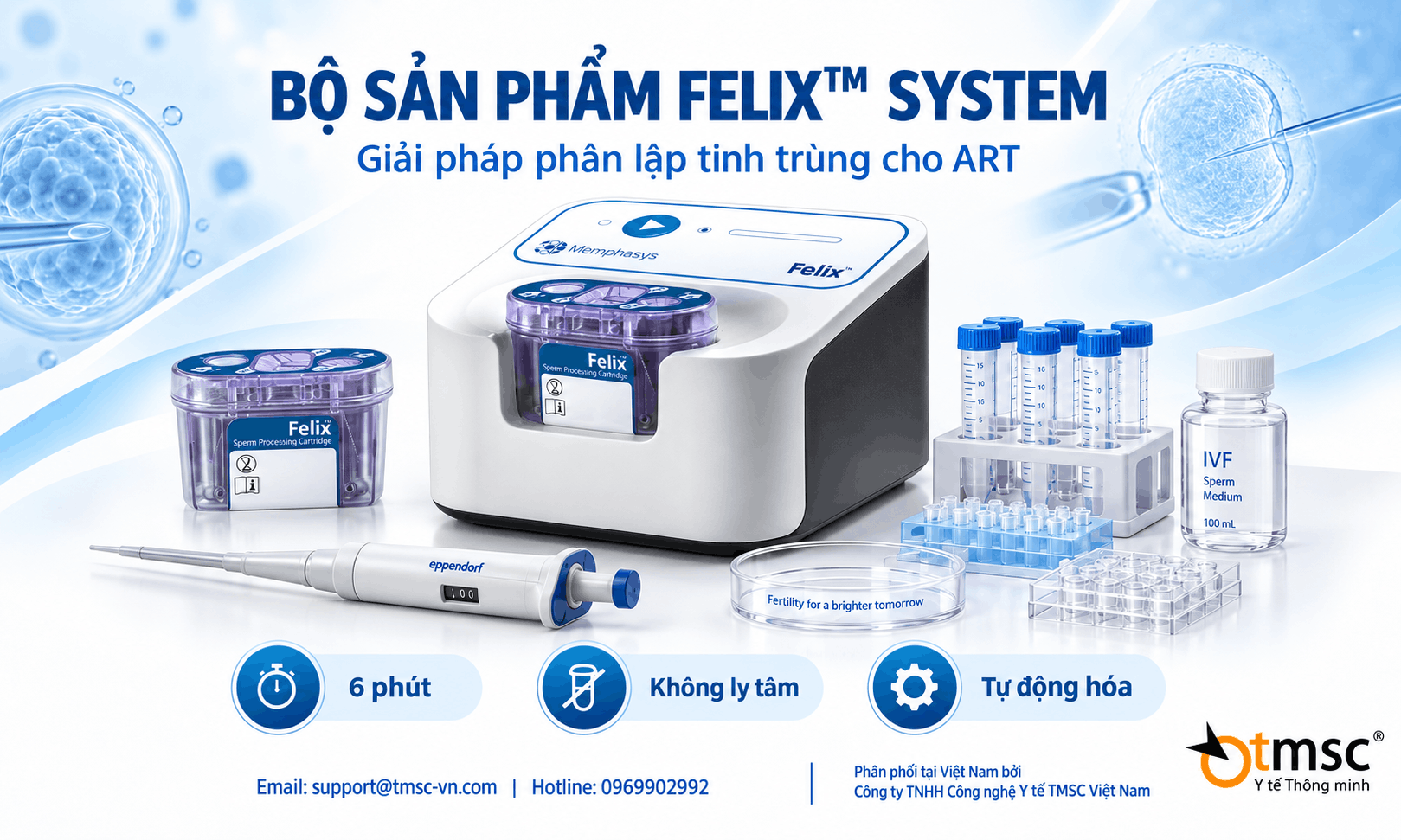 Felix™ – Công nghệ đột phá giúp chọn lọc tinh trùng tốt nhất trong 6 phút