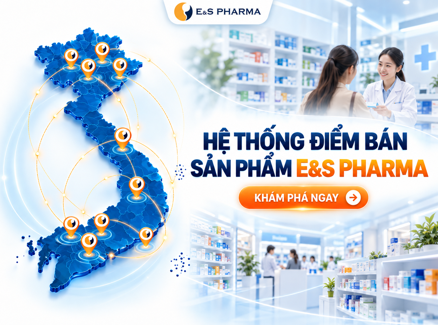 Danh Sách Điểm Bán Sản Phẩm E&S Pharma Trên Toàn Quốc