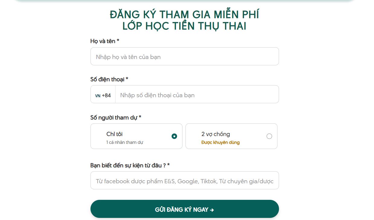Lớp Tiền Thụ Thai: Chuẩn Bị Sức Khỏe Cho Cả Hai Vợ Chồng Trước Khi Mang Thai